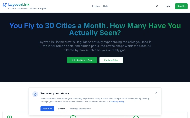 Preview of layoverlink.org