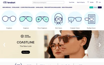 lenskart.com screenshot