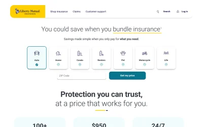 libertymutual.com screenshot