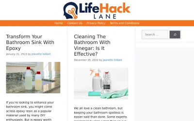 lifehacklane.com screenshot