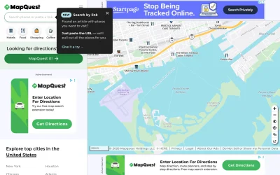 mapquest.com screenshot