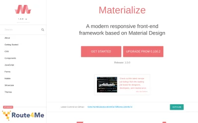 materializecss.com screenshot