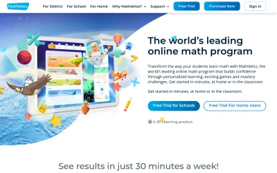 mathletics.com screenshot