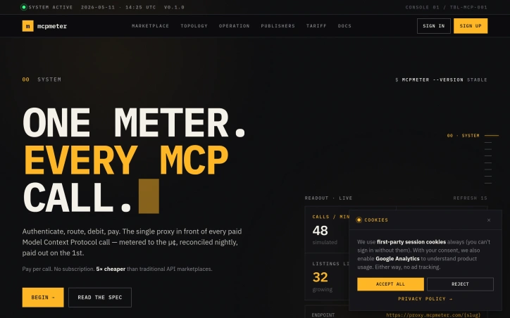 mcpmeter.com screenshot