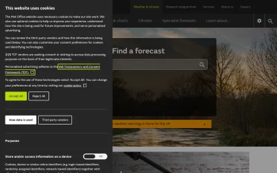 metoffice.gov.uk screenshot