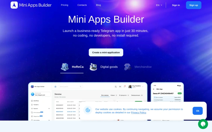 miniappsbuilder.com screenshot