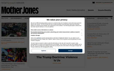 motherjones.com screenshot
