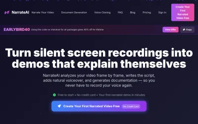 narrateai.app screenshot