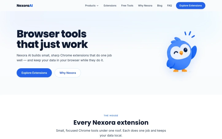 Preview of nexoraai.co.in