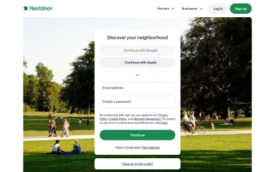 nextdoor.com screenshot