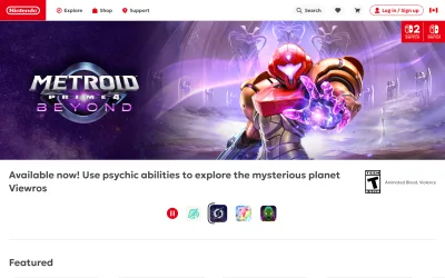 nintendo.com screenshot