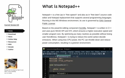 Preview of notepad-plus-plus.org