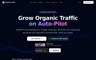 organicpilot.ai screenshot