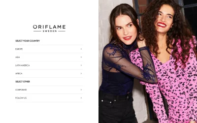 oriflame.com screenshot