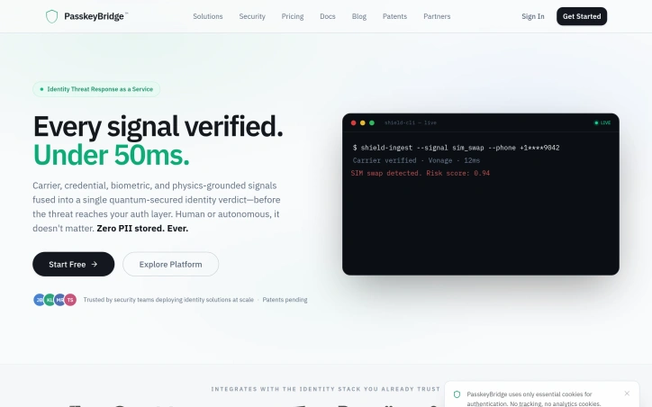 Preview of passkeybridge.io