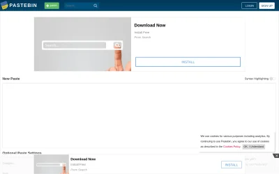 pastebin.com screenshot