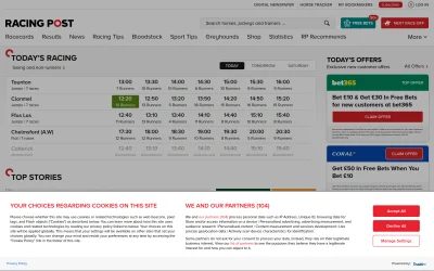 racingpost.com screenshot