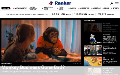 ranker.com screenshot