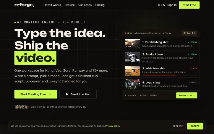 Preview of reforge.biz
