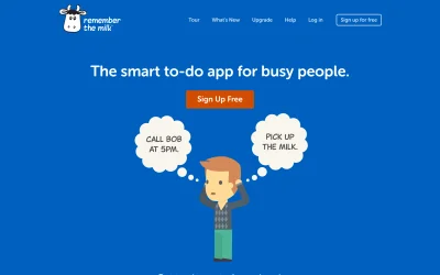rememberthemilk.com screenshot