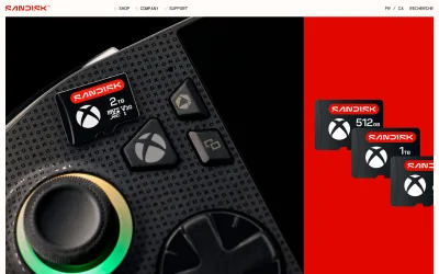 sandisk.com screenshot