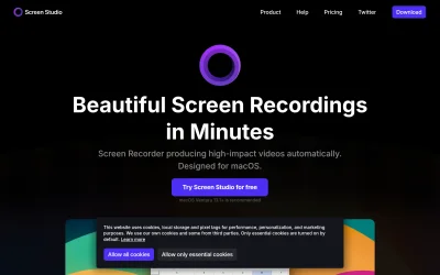 Preview of screen.studio