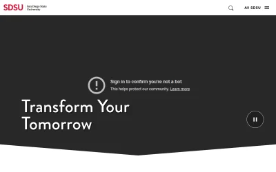 sdsu.edu screenshot