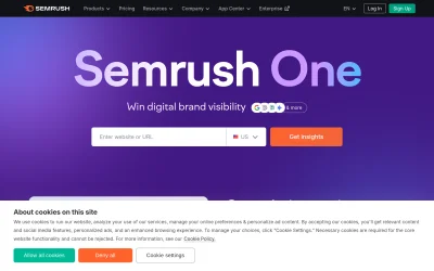 semrush.com screenshot