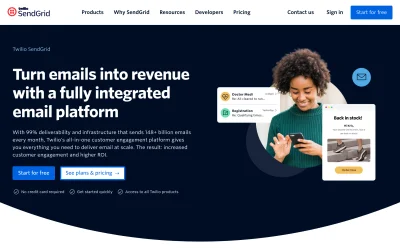 sendgrid.com screenshot