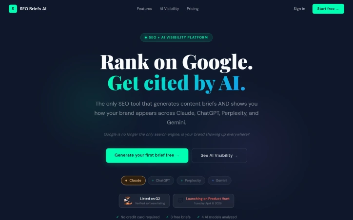 seobriefsai.com screenshot