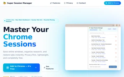 Preview of sessionmanager.net