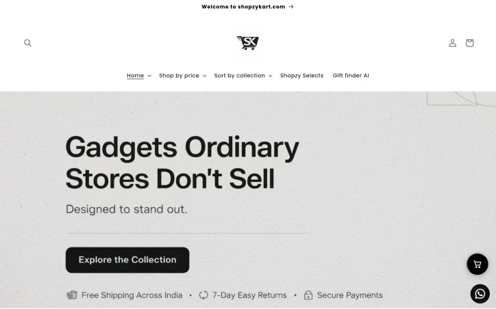 shopzykart.com screenshot