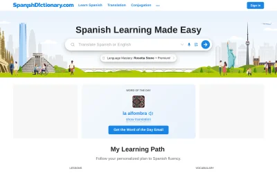 spanishdict.com screenshot