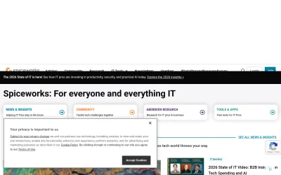 spiceworks.com screenshot