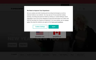 spreadshirt.com screenshot