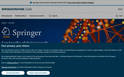 springer.com screenshot