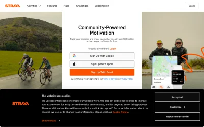 strava.com screenshot