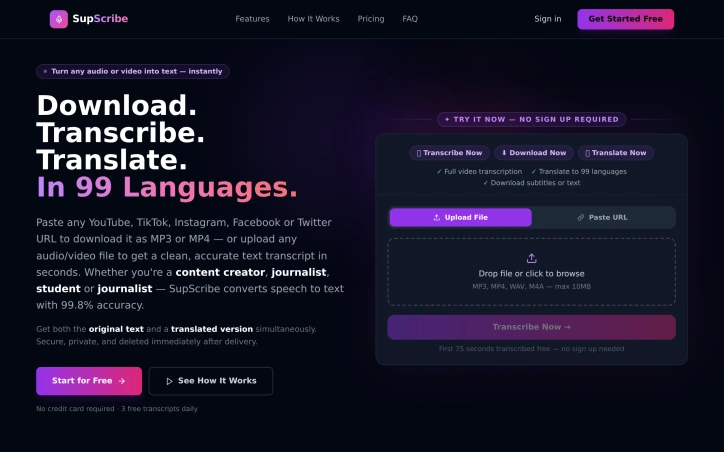 supscribe.cloud screenshot