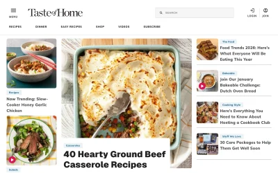 tasteofhome.com screenshot