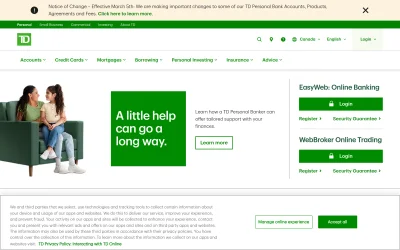 td.com screenshot