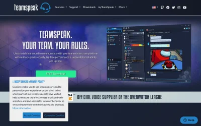 teamspeak.com screenshot