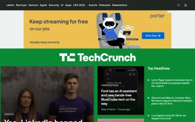 techcrunch.com screenshot