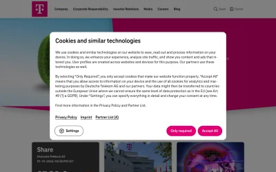 telekom.com screenshot