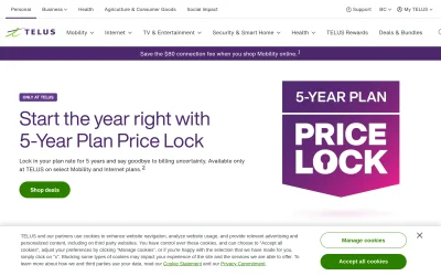 telus.com screenshot