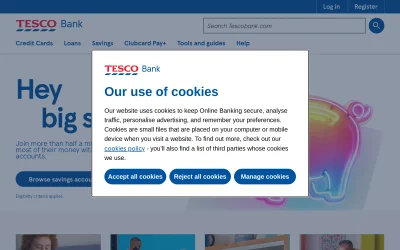 tescobank.com screenshot