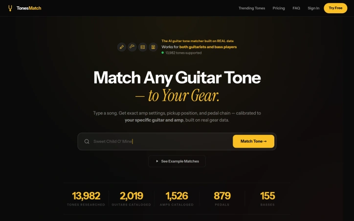 tonesmatch.com screenshot
