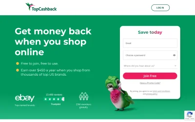 topcashback.com screenshot
