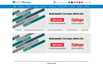 toptenreviews.com screenshot