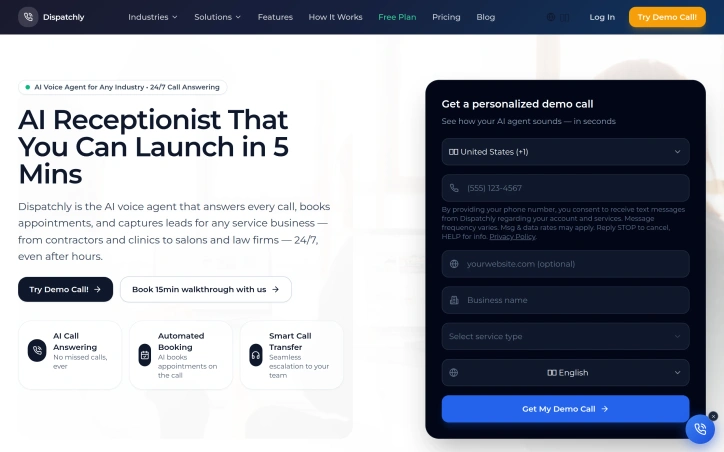 trydispatchly.com screenshot