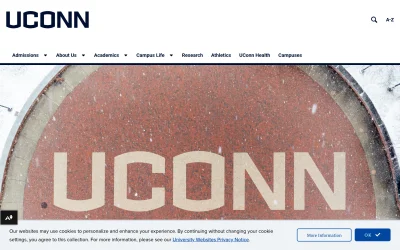uconn.edu screenshot